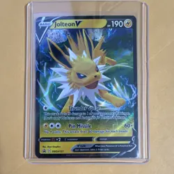 Pokemon Jolteon V Promo Holo SWSH151 Sword & Shield Basic 190 HP Card - Image 1