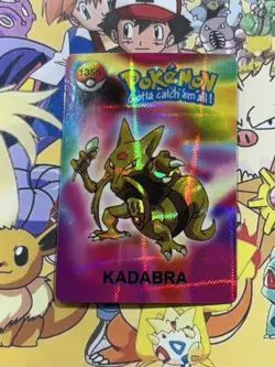 Pokemon Vintage Pocket Monsters Vending HOLO Prism Sticker 1998 Nintendo Japan - Image 1
