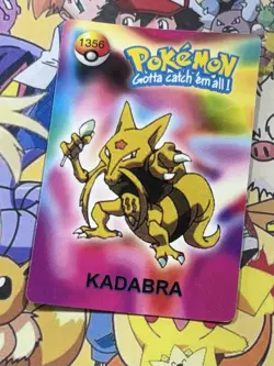Pokemon Vintage Pocket Monsters Vending HOLO Prism Sticker 1998 Nintendo Japan - Image 2