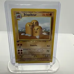 Pokemon 1st Edition Base Set (French) - Triopikeur (Dugtrio) - 19/102 - Rare MP - Image 1