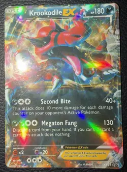 Pokemon Krookodile TCG EX XY25 XY Promo Holo Black Star - Image 1