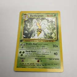 Pokemon Beedrill Base Set Rare 1st Edition 17/102 French Card - Image 3