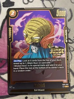 Babidi Judge Prize Promo Foil FB03-084 Dragon Ball Super Fusion World Card - Image 1