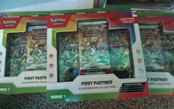 Pokemon First Partner Series Illustration Collection Lot of 5 Sealed - Image 1