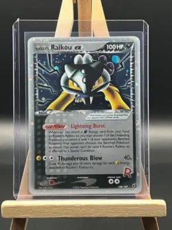 Rocket's Raikou ex 108/107-Secret Rare Holo- Pokemon 2005 Ex Deoxys -NM - Image 1