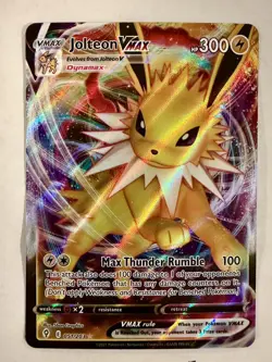 Pokemon TCG Evolving Skies Jolteon VMAX 51/203 Ultra Rare Holo (2) - Image 2