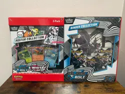 Pokemon TCG Black Bolt Binder + Black Bolt & White Flare Poster Collection - Image 1