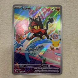 Pokemon TCG - Litten - First Partner Illustration Promo 044 30th Anniversary - Image 1