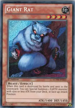 Yu-Gi-Oh! TCG - Giant Rat LCYW-EN232 - Secret Rare, 1st Edition (NM) - Image 1