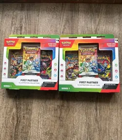 Pokemon First Partner Illustration Collection Series 1 Box (Lot of 2) - Image 1