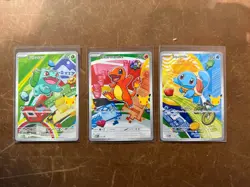 Pokemon TCG First Partner Illustration Collection Series 1 Kanto GEN 1 Starters - Image 1