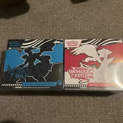 Pokemon TCG White Flare and Black Bolt Elite Trainer Box ETB Pair SEALED - Image 1