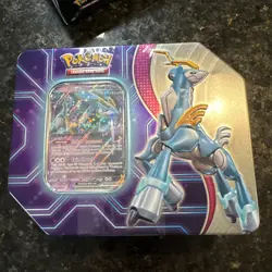 Pokemon TCG Paradox Destinies Tin Iron Crown EX 5 packs New Factory Sealed - Image 1