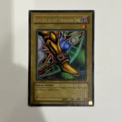 Yugioh Left Leg Of The Forbidden One 1st Ed Lob Light Fade Mp Wavy - Image 1