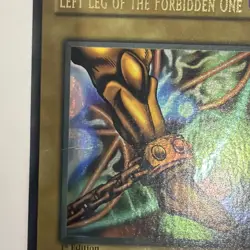 Yugioh Left Leg Of The Forbidden One 1st Ed Lob Light Fade Mp Wavy - Image 3