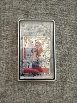 One Piece CCG Tag 10 Nami Manga Alternate Art OP01-016 Japanese - Image 1