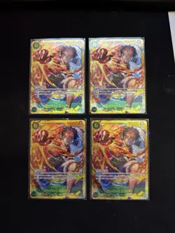 Monkey.D.Luffy OP13-118 SEC (X4) Carrying On His Will One Piece English Playset - Image 1
