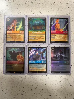 Disney Lorcana Whisper in the Well 6 Card Lot - Image 1