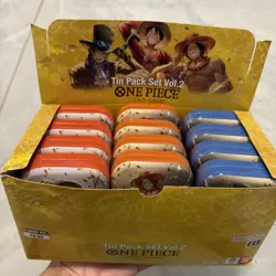 One Piece Card Game Tin Pack Set Vol.2 [TS-02] Display Box of 12 Sealed English - Image 1