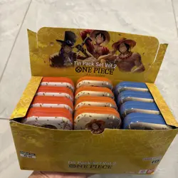 One Piece Card Game Tin Pack Set Vol.2 [TS-02] Display Box of 12 Sealed English - Image 2