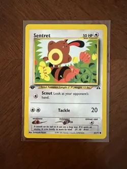 Pokemon Card 1st Edition Sentret Neo Discovery 63/75 Near Mint NM - Image 1
