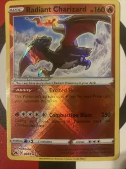 Radiant Charizard Crown Zenith Card 020/159 NM Condition - Image 1