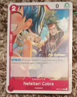 One Piece Pre-release Cards: Nefeltari Cobra & Dragon Twister Demolition Breath - Image 1