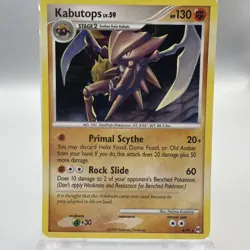 Kabutops 4/99 SWIRL Holo Rare Card Platinum Arceus Pokemon TCG LP - Image 1