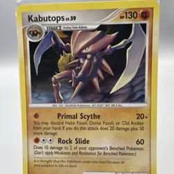 Kabutops 4/99 SWIRL Holo Rare Card Platinum Arceus Pokemon TCG LP - Image 3