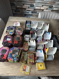 Pokemon card bulk over 3100 cards includes Holo/Rev Holo/ code cards and tins - Image 3