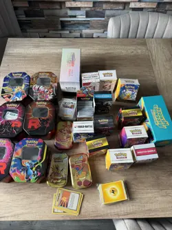 Pokemon card bulk over 3100 cards includes Holo/Rev Holo/ code cards and tins - Image 5