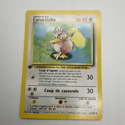 Clean!! Pokemon Card - Farfetch'd Canarticho FRENCH 1st Edition Base Set 27/102 - Image 2