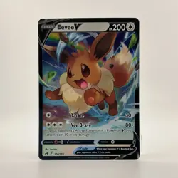 Pokemon Eevee V Ultra Rare Holo Crown Zenith 108/159 HP200 Basic - Image 1