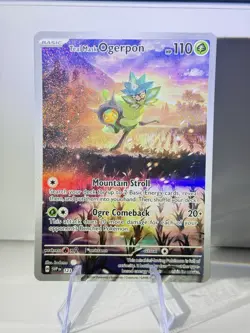 Teal Mask Ogerpon 123 Pokemon Twilight Masquerade ETB Promo ENG LP-MP - Image 1