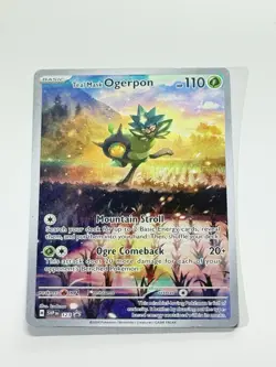 Teal Mask Ogerpon 123 Pokemon Twilight Masquerade ETB Promo ENG LP-MP - Image 3