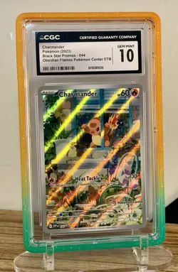 Pokemon Charmander 044 Pokemon Center Stamped Obsidian Flames PSA 10 CGC 10 GM!! - Image 1