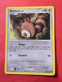 2008 Pokemon Organized Play Series 7 #16 Sentret, C, NF/H, cd6 - Image 1