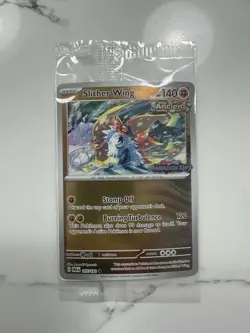 Pokemon TCG Slither Wing 107/182 Paradox Rift Best Buy 2023 Promo Stamped Sealed - Image 1