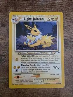 Pokemon Light Jolteon Neo Destiny Uncommon Regular 48/105 70 English - Image 1