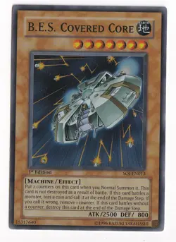 Yu-Gi-Oh! B.E.S. Covered Core - SOI-EN013 - 1st Edition - Super Rare - NM - Image 1