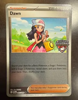 Dawn 087/094 Regional Championship Promo Holo Pokemon TCG Phantasmal Flames - Image 1