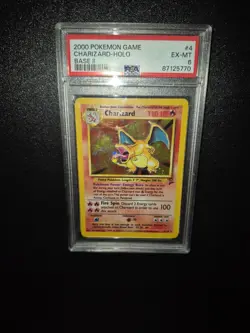 2000 POKEMON GAME BASE II #4 CHARIZARD-HOLO PSA 6 - Image 1