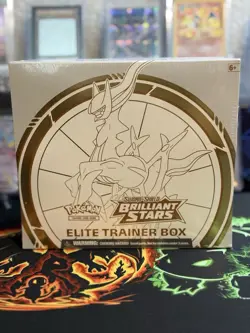 Pokemon TCG Sword & Shield Brilliant Stars Elite Trainer Box FACTORY SEALED! 820650870125 - Image 1