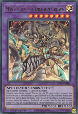 Mysterion the Dragon Crown Yu-Gi-Oh! LIOV-EN034 1st Ultra Rare - Image 1