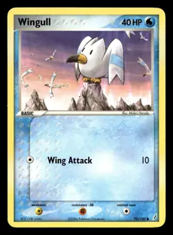 Wingull 70/100 Common Crystal Guardians Pokemon LP - Image 1