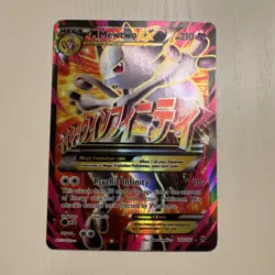 Pokemon M Mewtwo EX Full Art Ultra Rare Holo 160/162 Breakthrough 210 HP English - Image 1