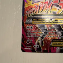 Pokemon M Mewtwo EX Full Art Ultra Rare Holo 160/162 Breakthrough 210 HP English - Image 2