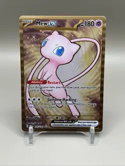 Pokemon TCG Mew EX Metal Gold NM 205/165 Scarlet & Violet 151 Promo Card - Image 1