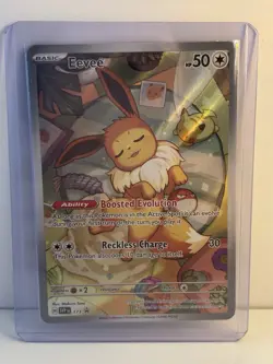 Pokemon TCG Eevee SVP Prismatic Evolutions Promo Holo Card 173 English - Image 1