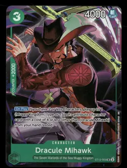 Dracule Mihawk (Illustration Box Vol.4) ST12-003 One Piece Promotion Cards Foil - Image 1
